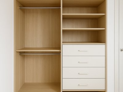 Гардеробная в нише