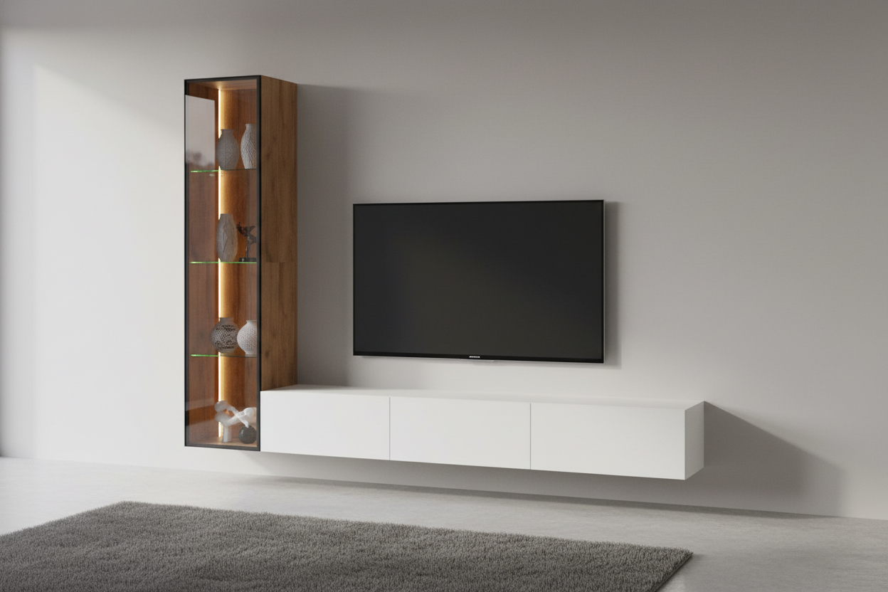 Тумба под телевизор с ящиками - фото 1