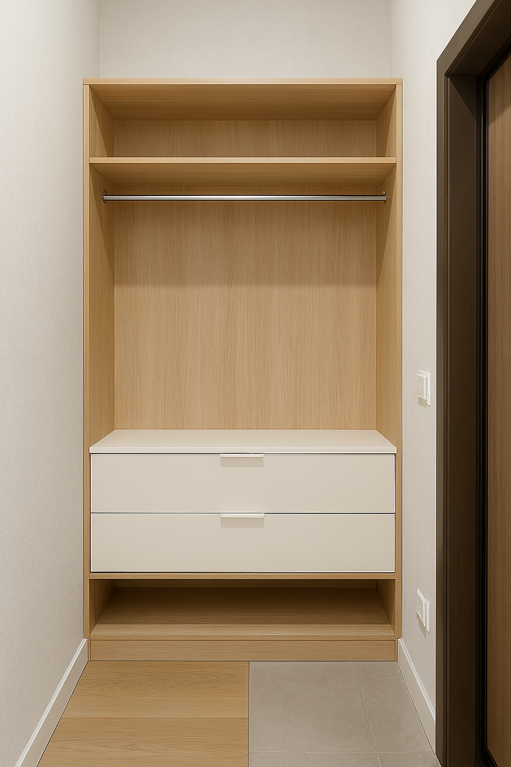 Прихожая с открытым хранением - фото 1